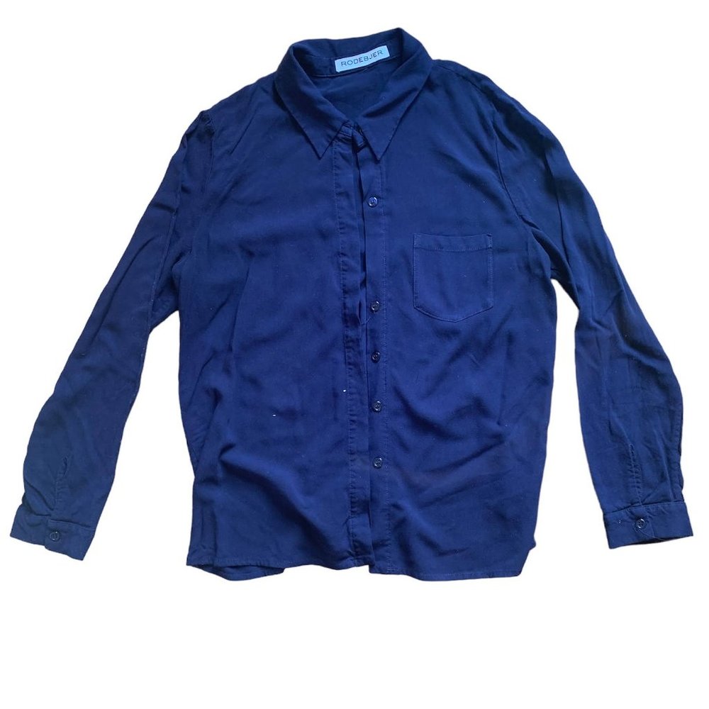 Rodebjer Navy Button Shirt - image 1
